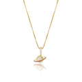 Collar con Colgante de Planeta Hip Hop en Plata S925 con Circonita